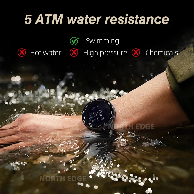 Montre Sport Homme Digitale 50M Étanche Avec Chronomètre