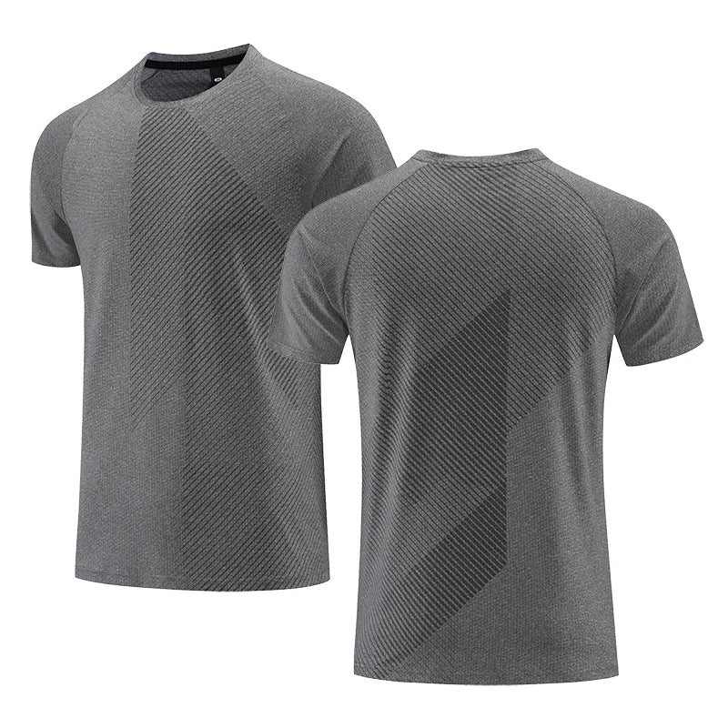 T-shirt running homme gris