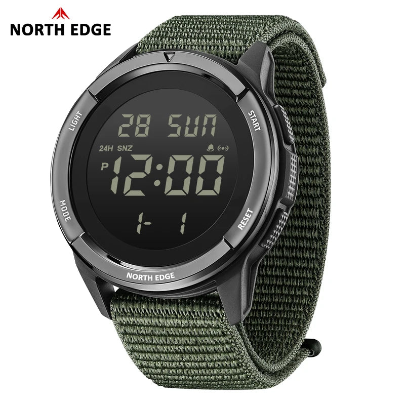 Vert Couleur Montre Sport Homme Digitale 50M Étanche Avec Chronomètre