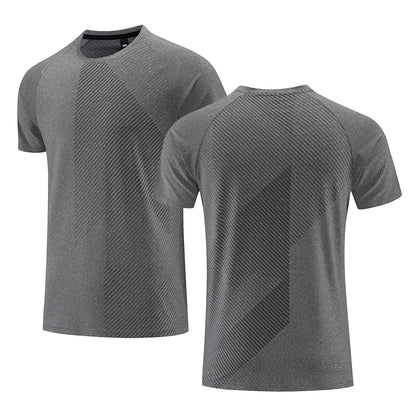 T-shirt running homme gris