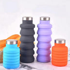 Bouteille d'eau en silicone réutilisable et pliable - UNIVERSSPORT