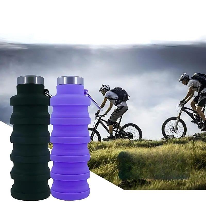 Bouteille d'eau en silicone réutilisable et pliable - UNIVERSSPORT