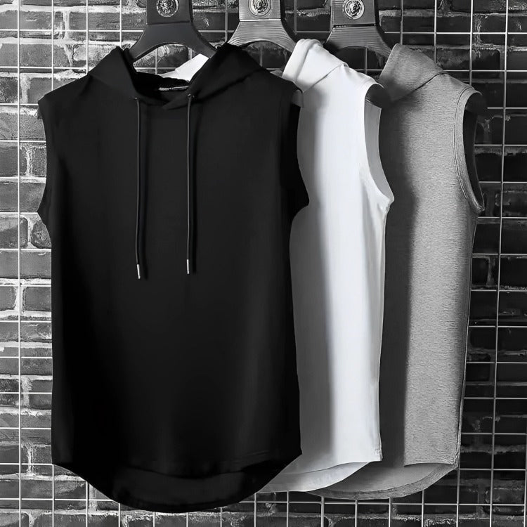 Débardeur Sport Homme Sans Manches à Capuche – Respirant et stylé - UNIVERSSPORT