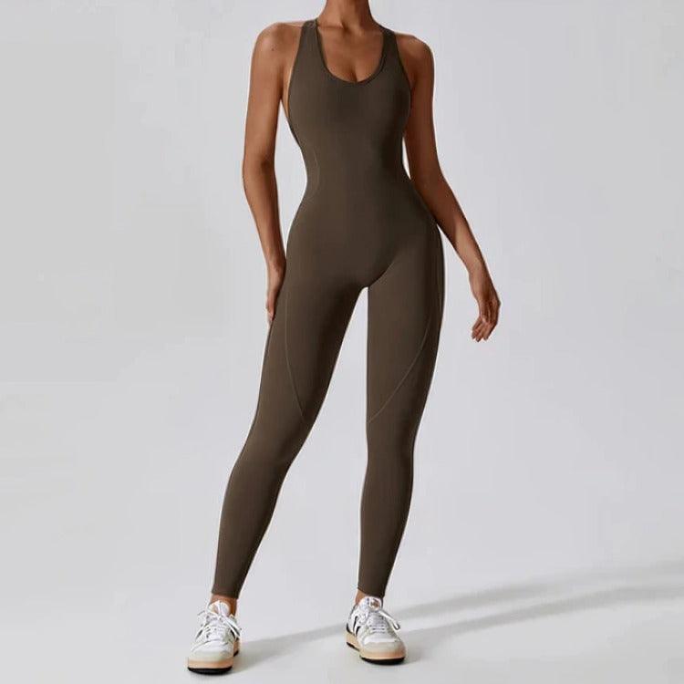 Ensemble de sport : jumpsuit à col en U - UNIVERSSPORT