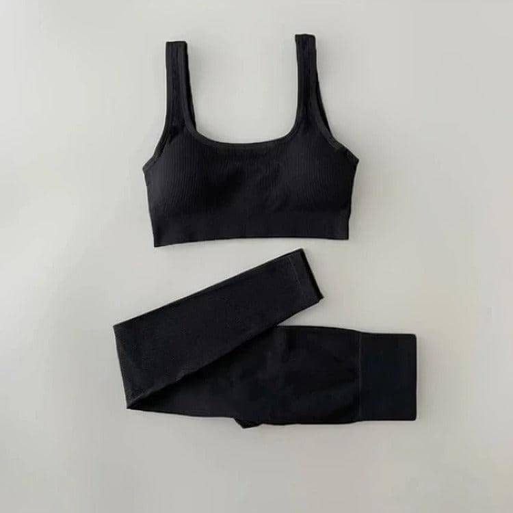 Ensemble sport : crop-top et legging à taille haute – UNIVERSPORT Ensemble sport : crop-top et legging à taille haute – UNIVERSPORT