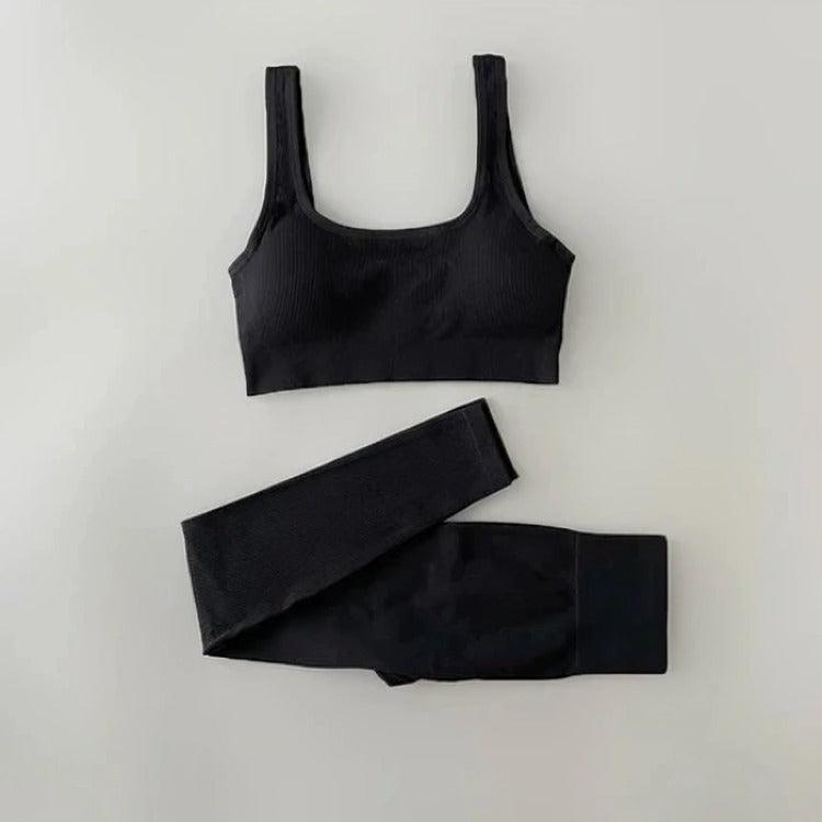 Ensemble sport : crop-top et legging à taille haute - UNIVERSSPORT