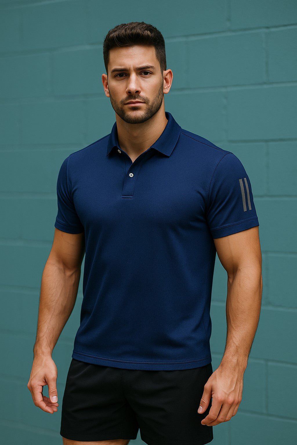 polo de sport bleu
